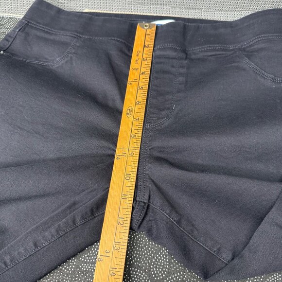 Old Navy Women's Pants Size 16 Rockstar Black Distressed Jeggings Stretch Denim - Picture 6 of 9